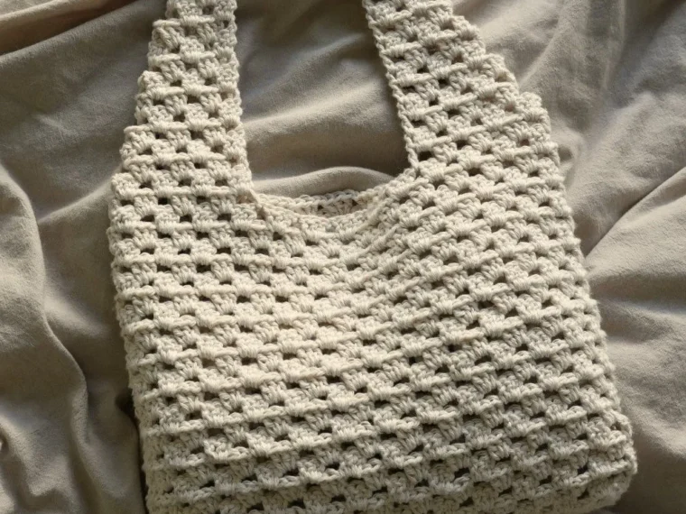 Crochet granny stitch tote bag pattern tutorial